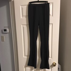 Elegant Sexy Mesh Black Women's Pants